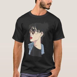 Camiseta Apenas Uma Menina Que Ama Livros Em Mente Lendo Bi