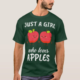 Camiseta Apenas Uma Menina Que Ama Maçãs