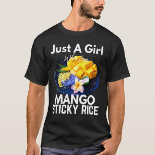 Camiseta Apenas Uma Menina Que Ama Mango Sticky Rice Tailân