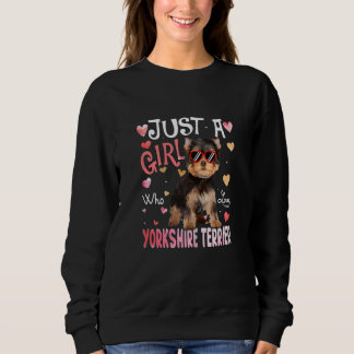 Camiseta Apenas Uma Menina Que Ama Meninas Yorkshire Terrie
