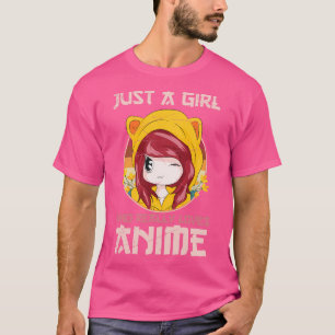 Camiseta Apenas Uma Menina Que Ama Mesmo Anime