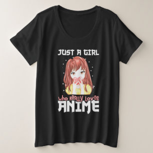Camiseta Apenas Uma Menina Que Ama Mesmo Anime