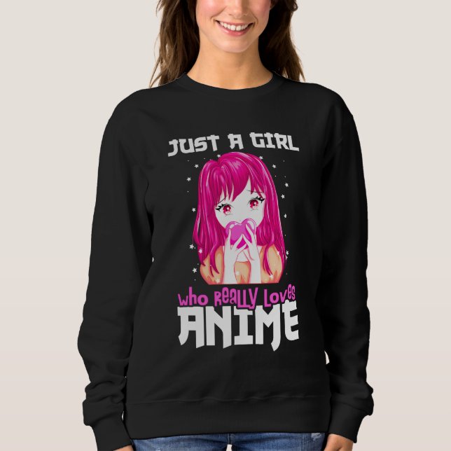 Camiseta Apenas Uma Menina Que Ama Mesmo Anime (Frente)