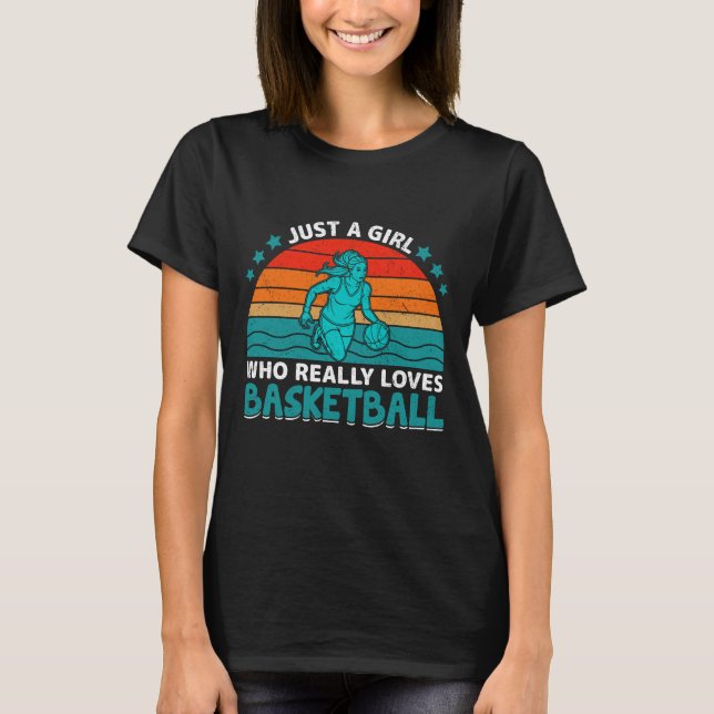 Camiseta Apenas Uma Menina Que Ama Mesmo Baseball (Frente)