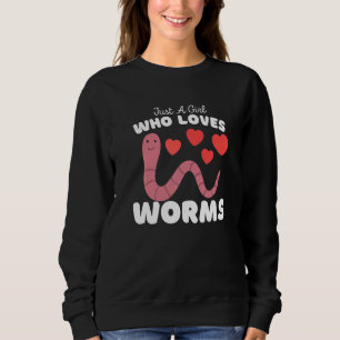 Camiseta Apenas Uma Menina Que Ama Minhocas Fofo Minhoca