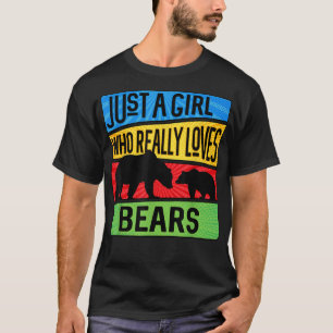 Camiseta Apenas Uma Menina Que Ama Muito Amante de os anima