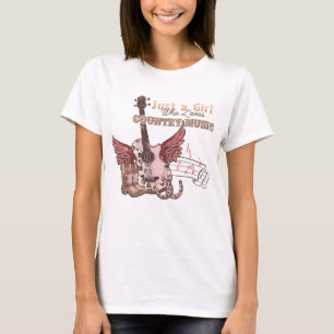 Camiseta Apenas Uma Menina Que Ama Música De Campo