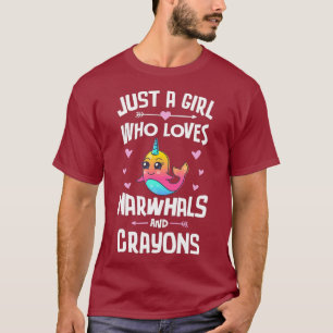 Camiseta Apenas Uma Menina Que Ama Narbalas E Gifões