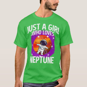 Camiseta Apenas Uma Menina Que Ama Netuno