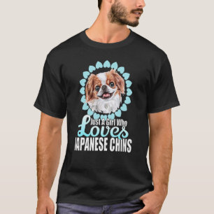 Camiseta Apenas Uma Menina Que Ama O Amor De Cachorro Japon