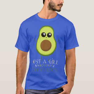 Camiseta Apenas Uma Menina Que Ama O Avocado Para Meninas A