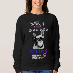 Camiseta Apenas Uma Menina Que Ama O Bulldoso Francês