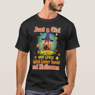Camiseta Apenas Uma Menina Que Ama O Cachorro De Cocker Ing