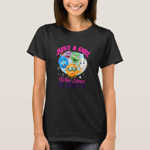 Camiseta Apenas Uma Menina Que Ama O Espaço Dos Planetas So