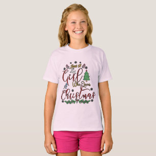 Camiseta Apenas Uma Menina Que Ama O Natal