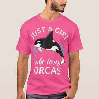 Camiseta Apenas Uma Menina Que Ama O Ocea Mar De Baleias As