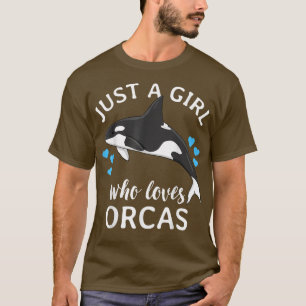 Camiseta Apenas Uma Menina Que Ama O Ocea Mar De Baleias As