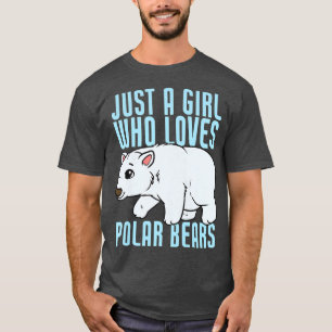 Camiseta Apenas Uma Menina Que Ama O Prêmio Polar Bears 116
