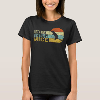 Camiseta Apenas Uma Menina Que Ama O Rato De Rato
