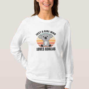 Camiseta Apenas Uma Menina Que Ama O Urso Koalas Cute Koala