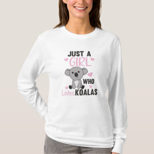 Camiseta Apenas Uma Menina Que Ama O Urso Koalas Cute Koala