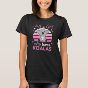 Camiseta Apenas Uma Menina Que Ama O Urso Koalas Cute Koala