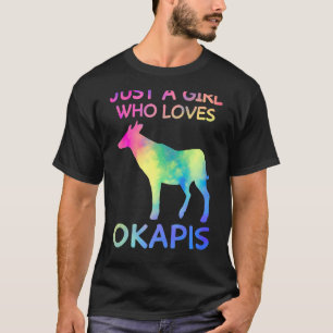 Camiseta Apenas Uma Menina Que Ama Okapis Engraçado Okapi