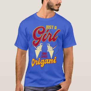 Camiseta Apenas Uma Menina Que Ama Origami