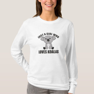 Camiseta Apenas Uma Menina Que Ama Os Animais Cutes Koalas