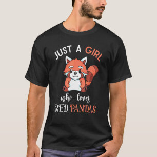 Camiseta Apenas Uma Menina Que Ama Os Panteras Vermelhas An