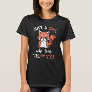 Camiseta Apenas Uma Menina Que Ama Os Panteras Vermelhas An