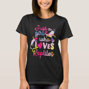 Camiseta Apenas Uma Menina Que Ama Os Répteis Lizard Water