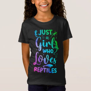 Camiseta Apenas Uma Menina Que Ama Os Répteis Lizard Water