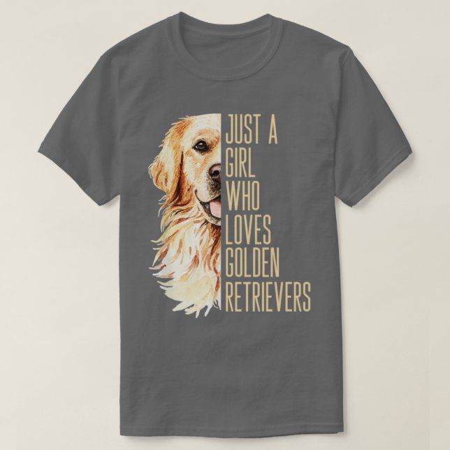 Camiseta Apenas Uma Menina Que Ama Os Retribedores De Ouros (Frente do Design)