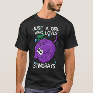Camiseta Apenas Uma Menina Que Ama Os Stingrays, Cita Sting