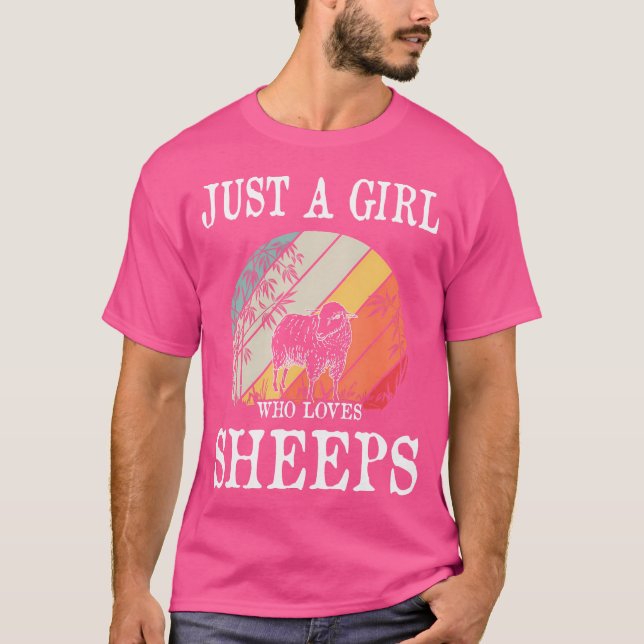 Camiseta Apenas Uma Menina Que Ama Ovelhas (Frente)