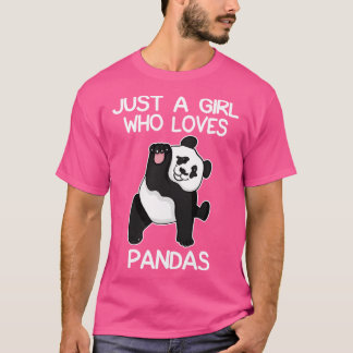 Camiseta Apenas Uma Menina Que Ama Pandas 1
