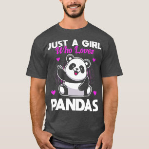 Camiseta Apenas Uma Menina Que Ama Pandas Cute Pandas (3)