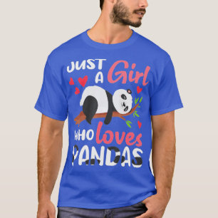 Camiseta Apenas Uma Menina Que Ama Pandas Cute Pandas Amant