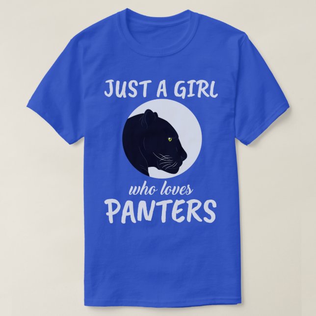 Camiseta Apenas Uma Menina Que Ama Panteras (Frente do Design)