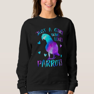 Camiseta Apenas Uma Menina Que Ama Parrots Bird Lover Pets 
