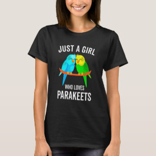 Camiseta Apenas Uma Menina Que Ama Pássaro De Orçamento De