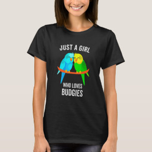 Camiseta Apenas Uma Menina Que Ama Pássaro De Parquet Dos O