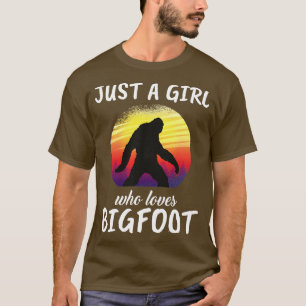 Camiseta Apenas Uma Menina Que Ama Pé Grande