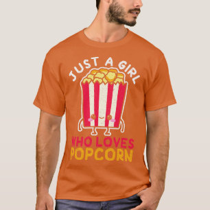 Camiseta Apenas Uma Menina Que Ama Pipoca
