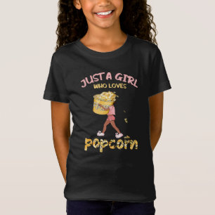 Camiseta Apenas Uma Menina Que Ama Pipoca