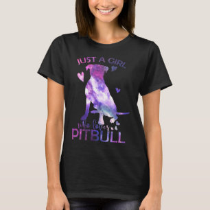 Camiseta Apenas Uma Menina Que Ama Pitbull