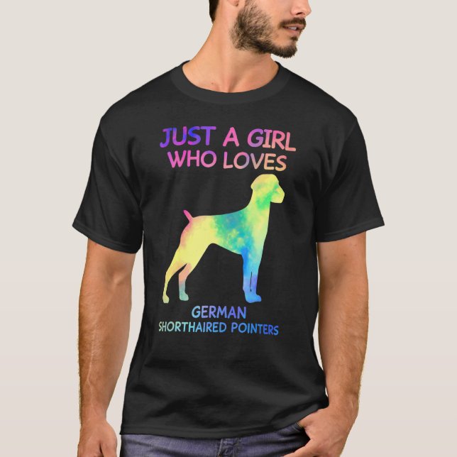 Camiseta Apenas Uma Menina Que Ama Ponteiros Alemães (Frente)