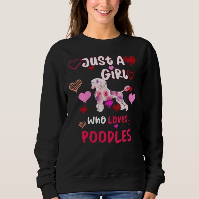 Camiseta Apenas Uma Menina Que Ama Poodles Dons Para H (Frente)