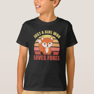Camiseta Apenas Uma Menina Que Ama Raposa Animais De Corte